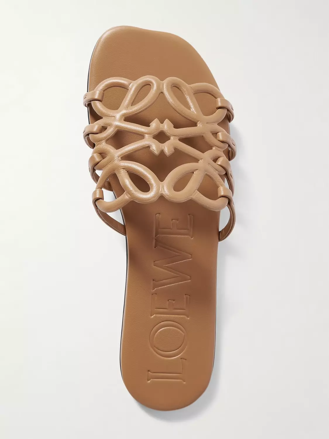 Loewe, Petal Anagram leather slides 2
