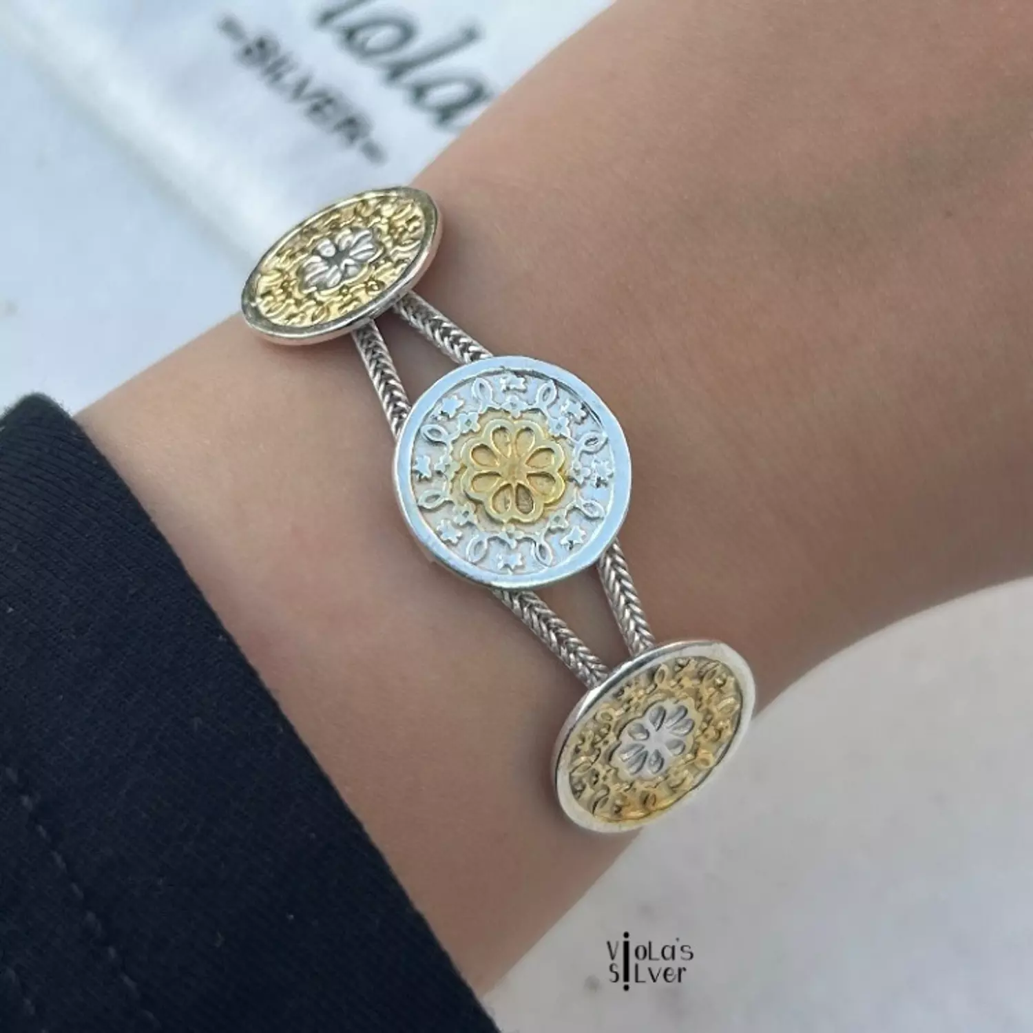 Gold plated boho bracelet  image
