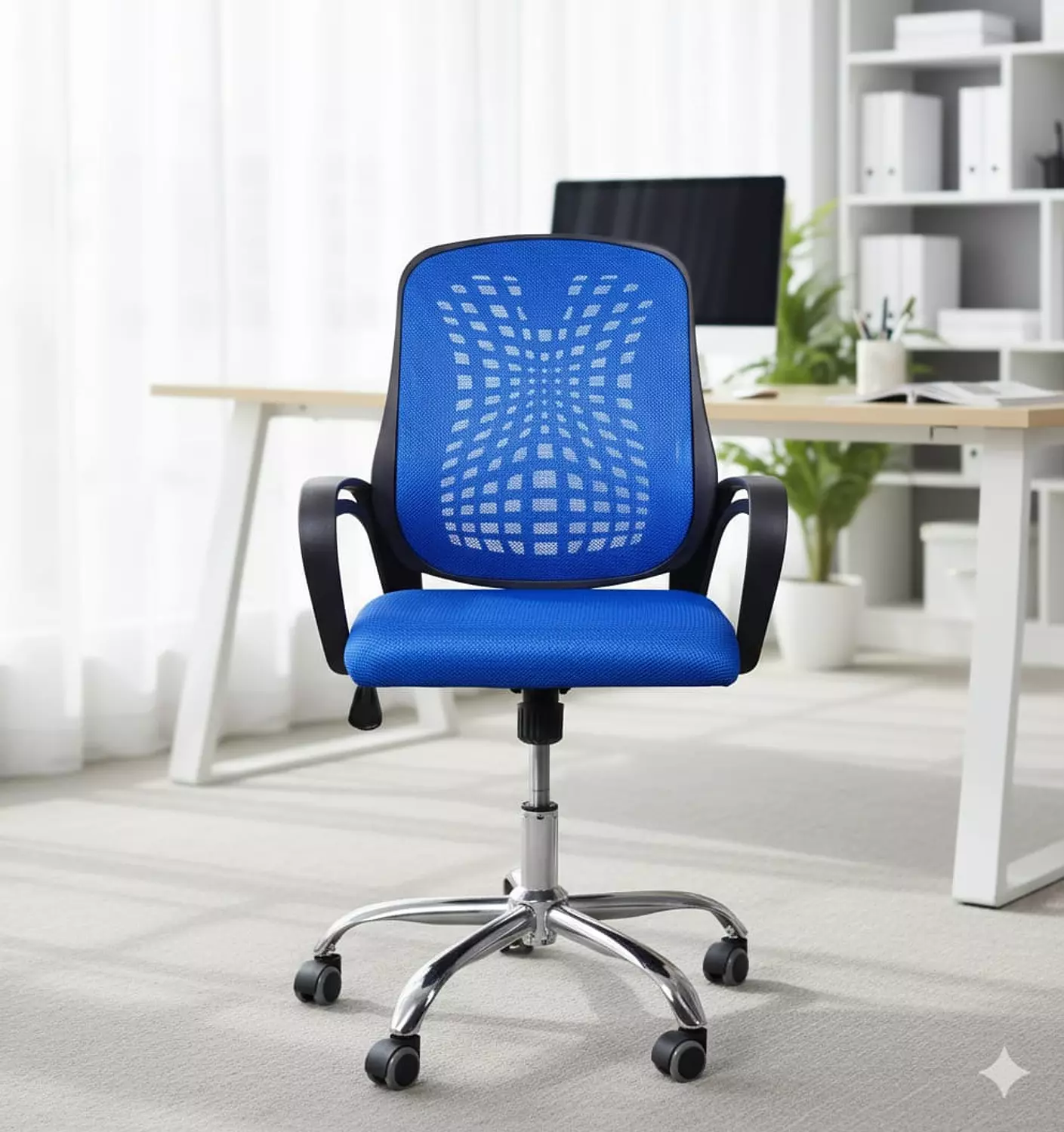 spider 403 كرسي شبك ازرق سبايدر image