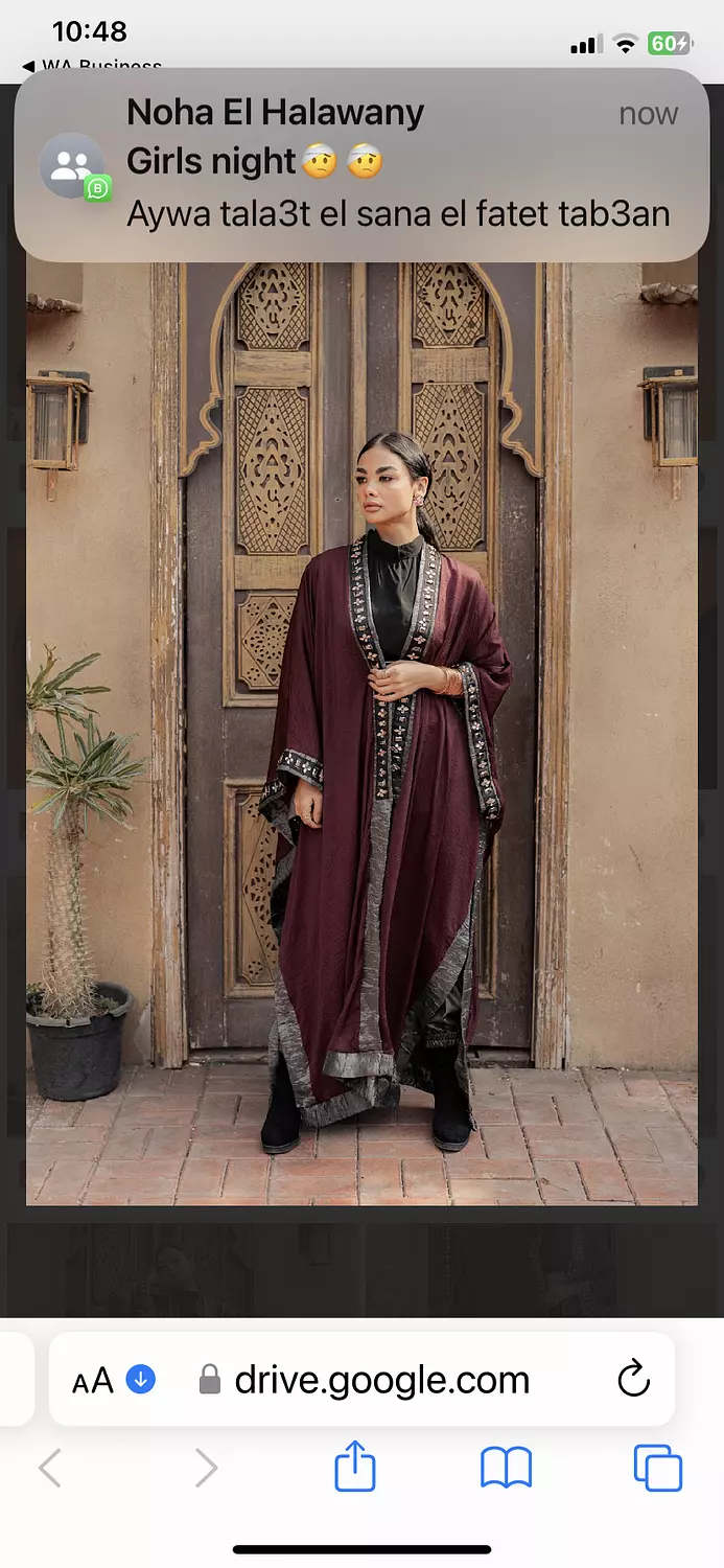 Burgandy kaftan 5