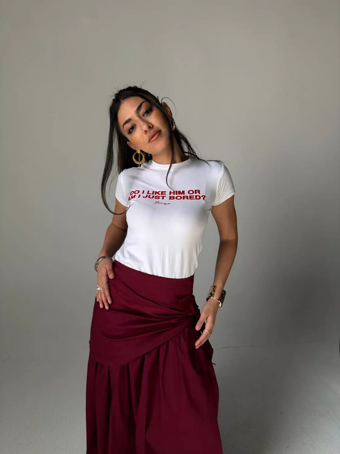 Scarf-Wrapped Skirt 12