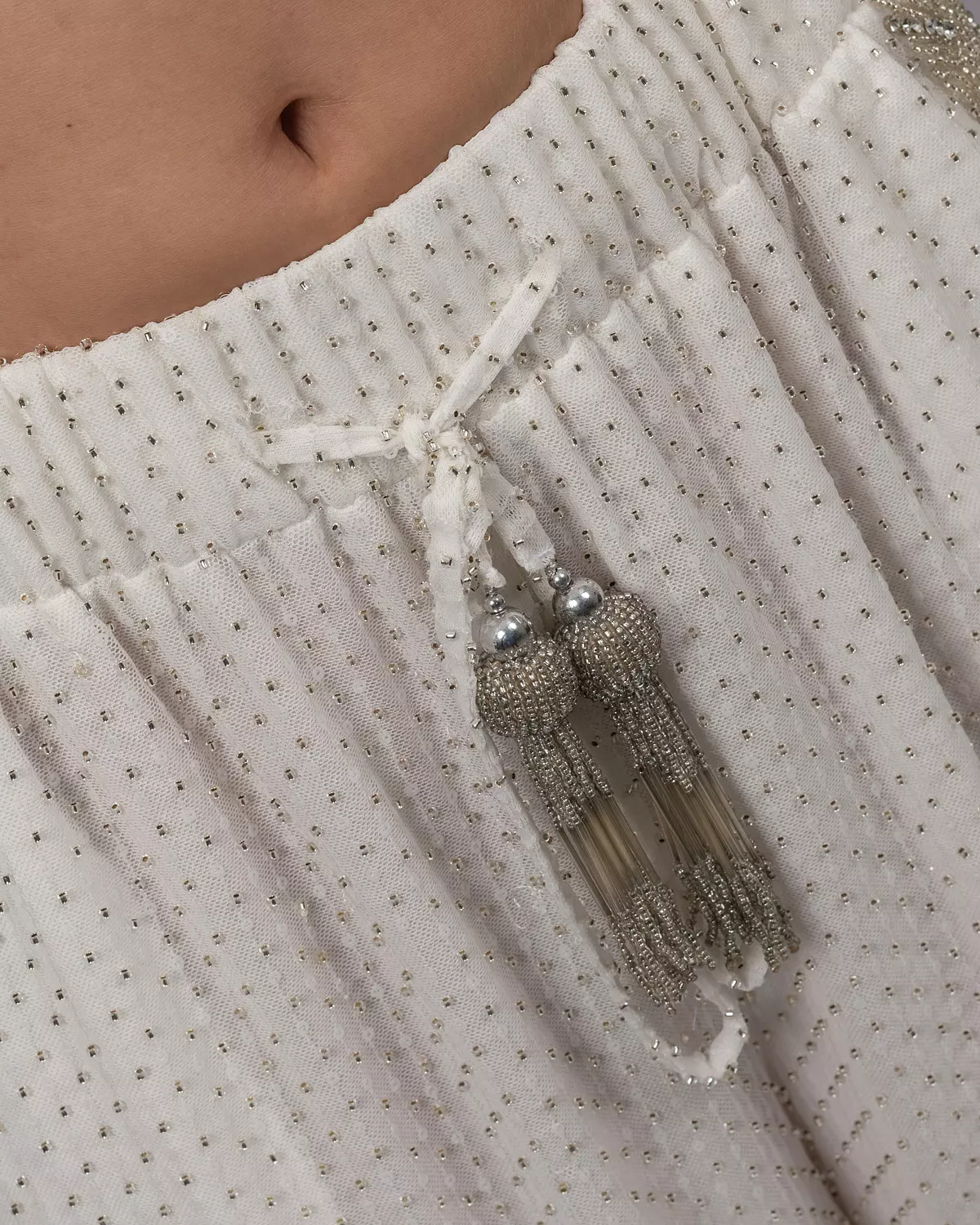 White beaded Two-Piece Set 6