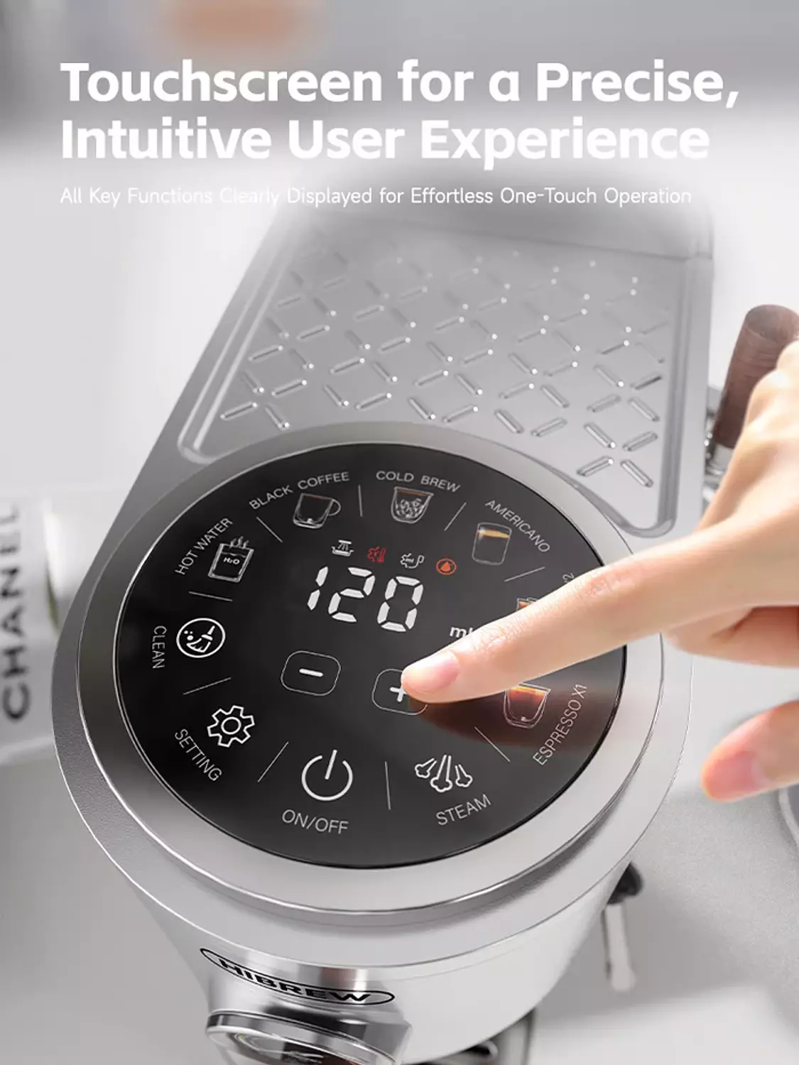 H13 Super Barista 58 mm port filter Touch screen dual boiler hover image
