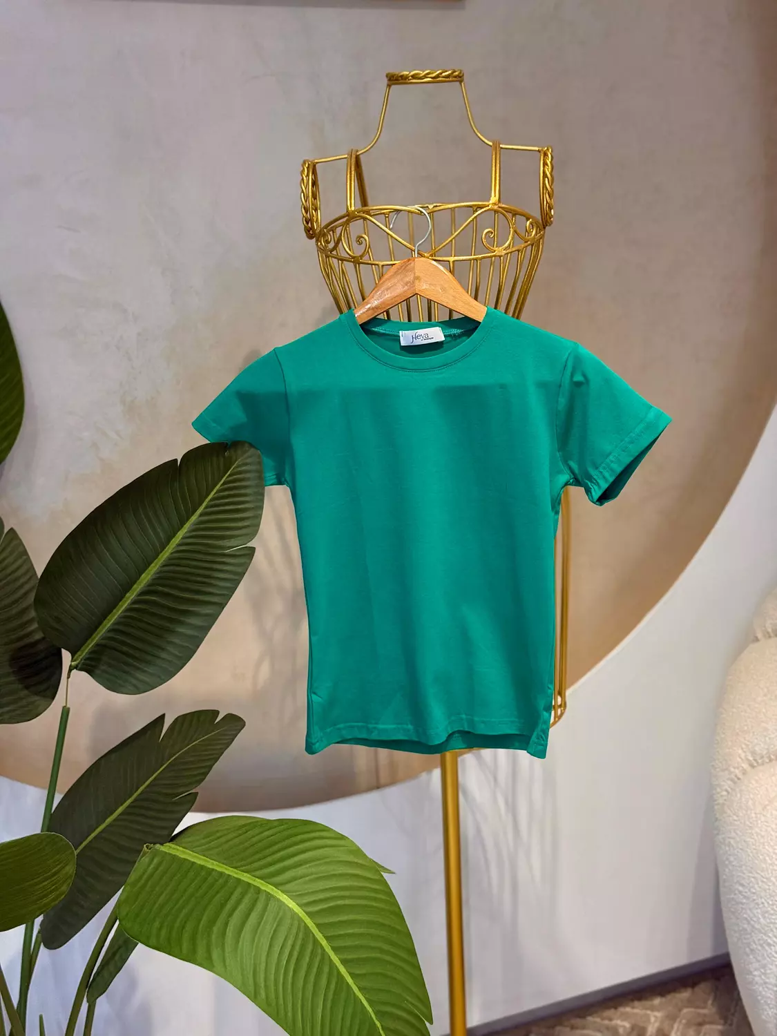 Half-Sleeve Top Green image