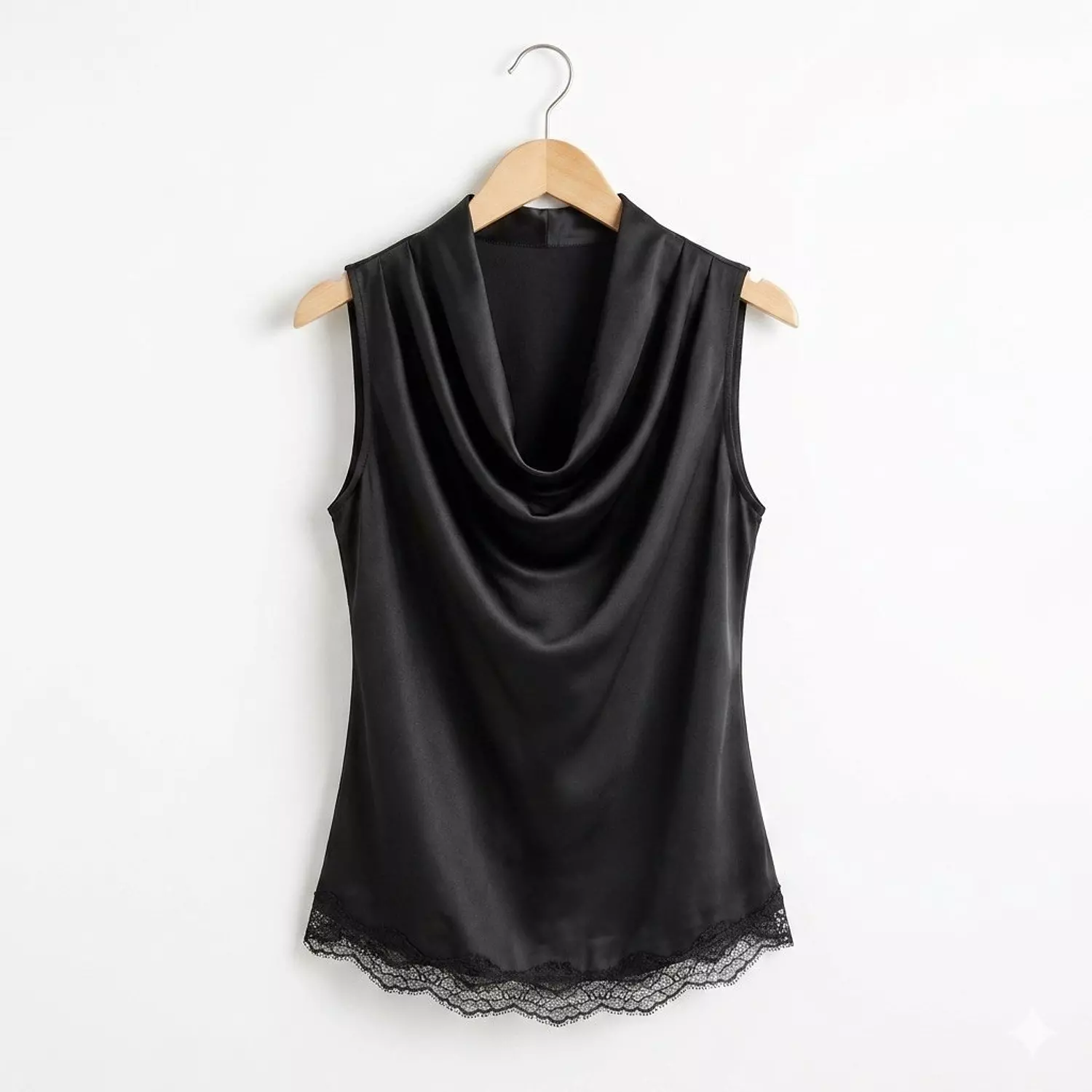 Sleeveless Blouse with a Cowl Neck image