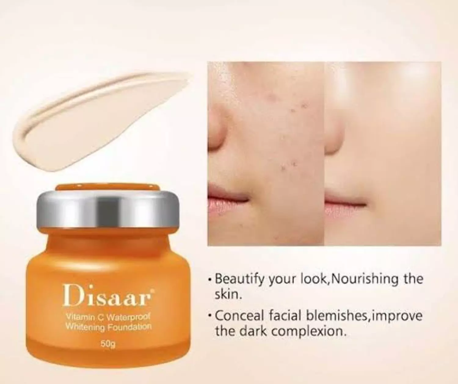 Disaar Vitamin C Foundation 50g 1