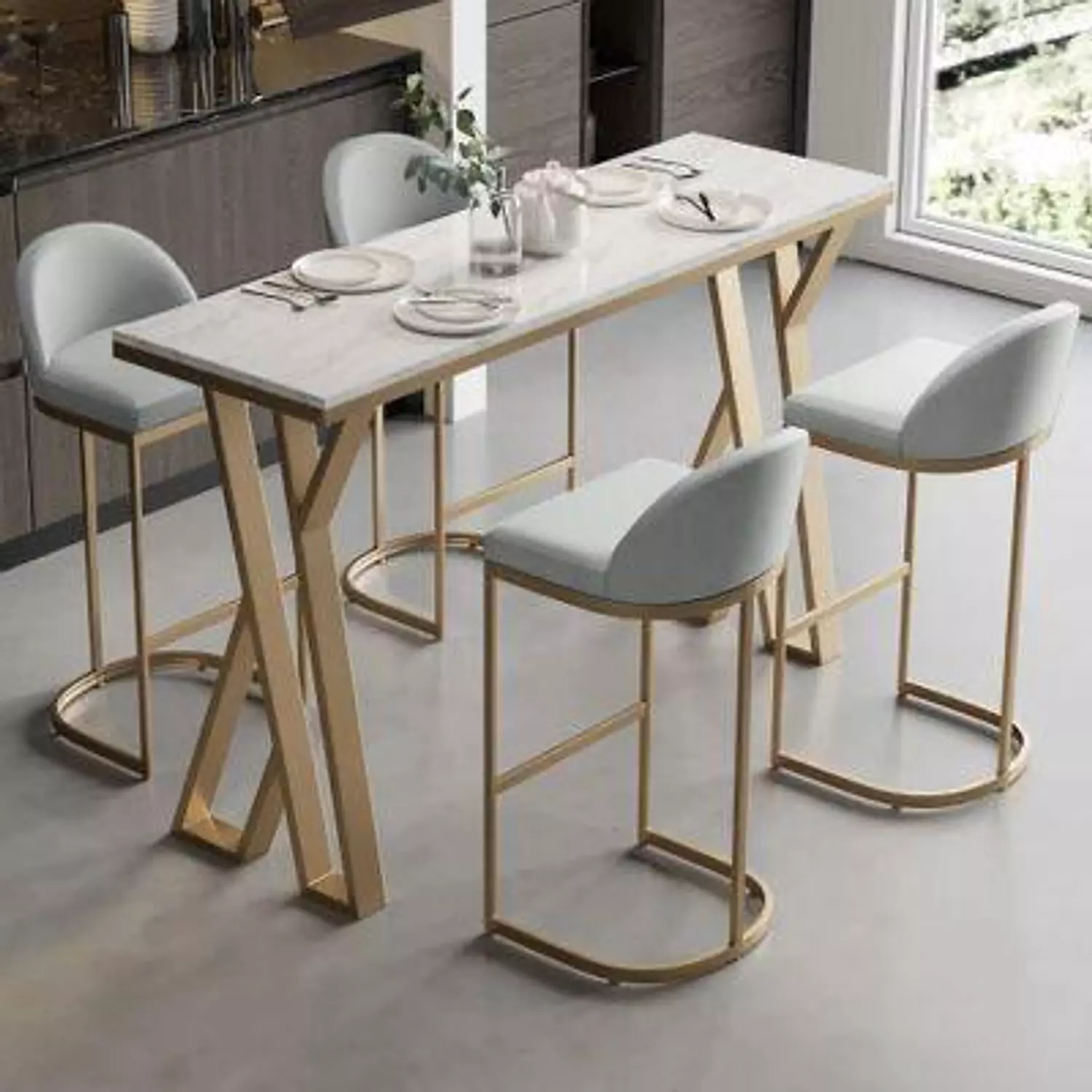 Steel Dining Table image