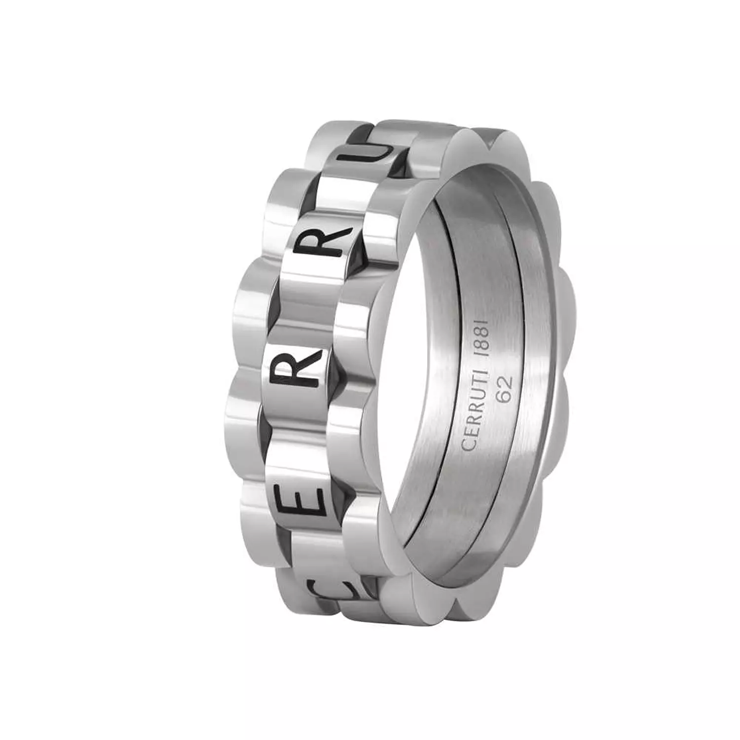 Cerruti 1881 Fluted Steel Ring (Plain) CIAGF0015704 image