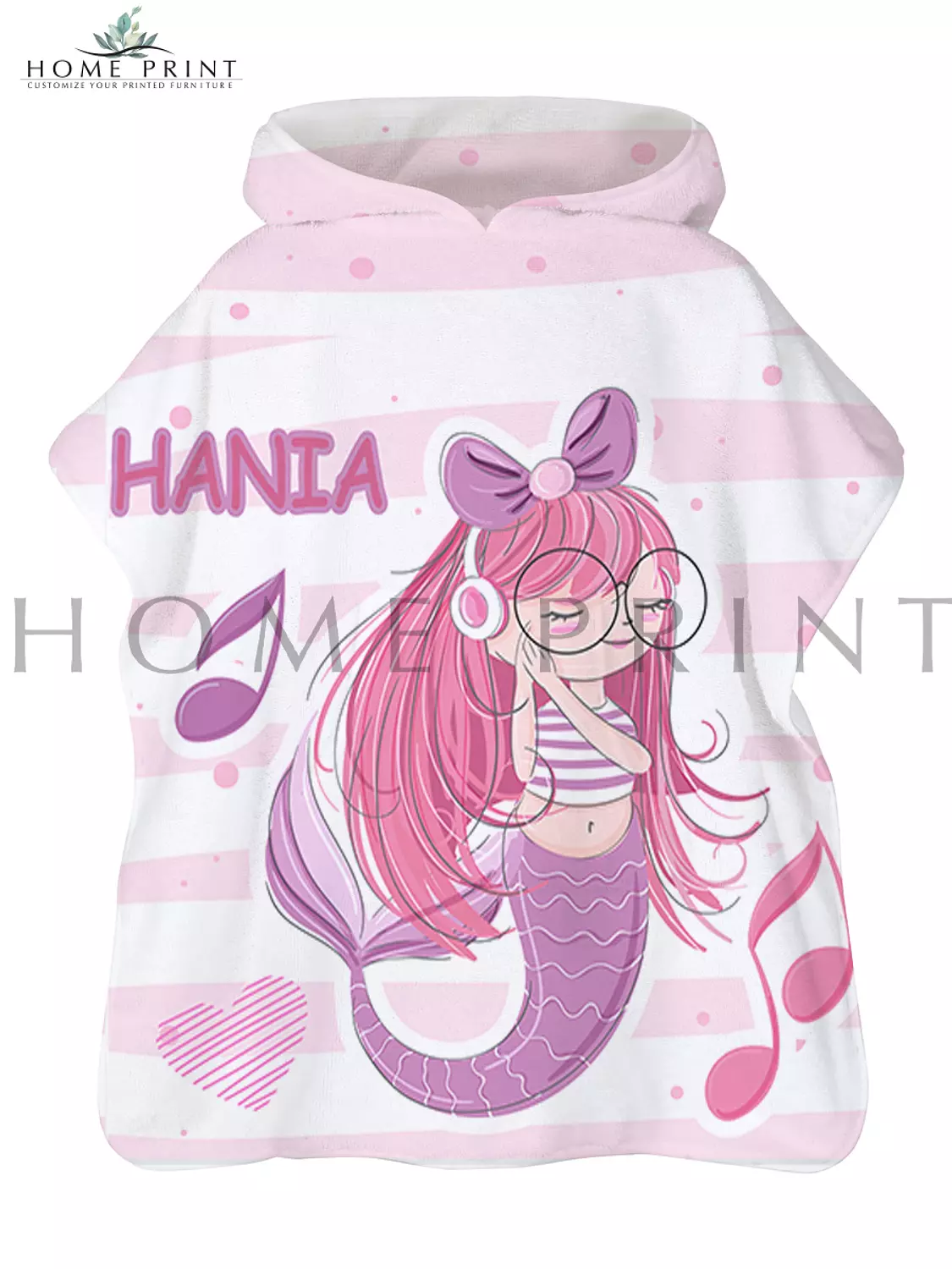<p>mermaid with glasses poncho</p>