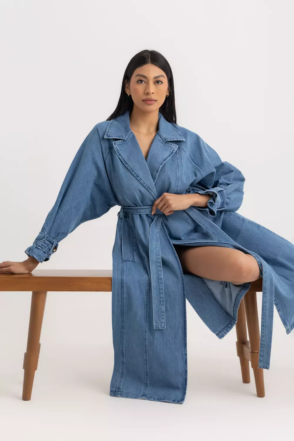 The Sophia Denim Trench Coat 2