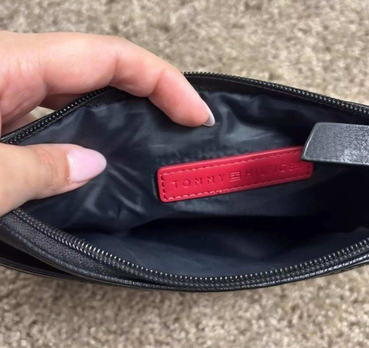 Navy Blue Tommy Hilfiger Women's Wristlet Pouch 2