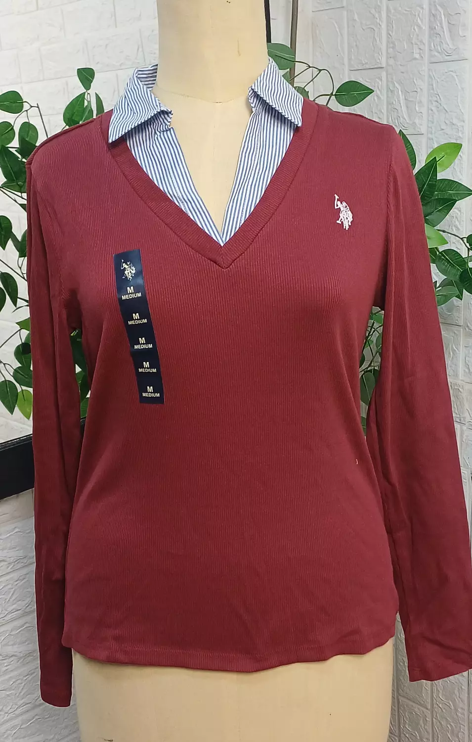 U.S. Polo Assn. women’s 2-in-1 layered top image