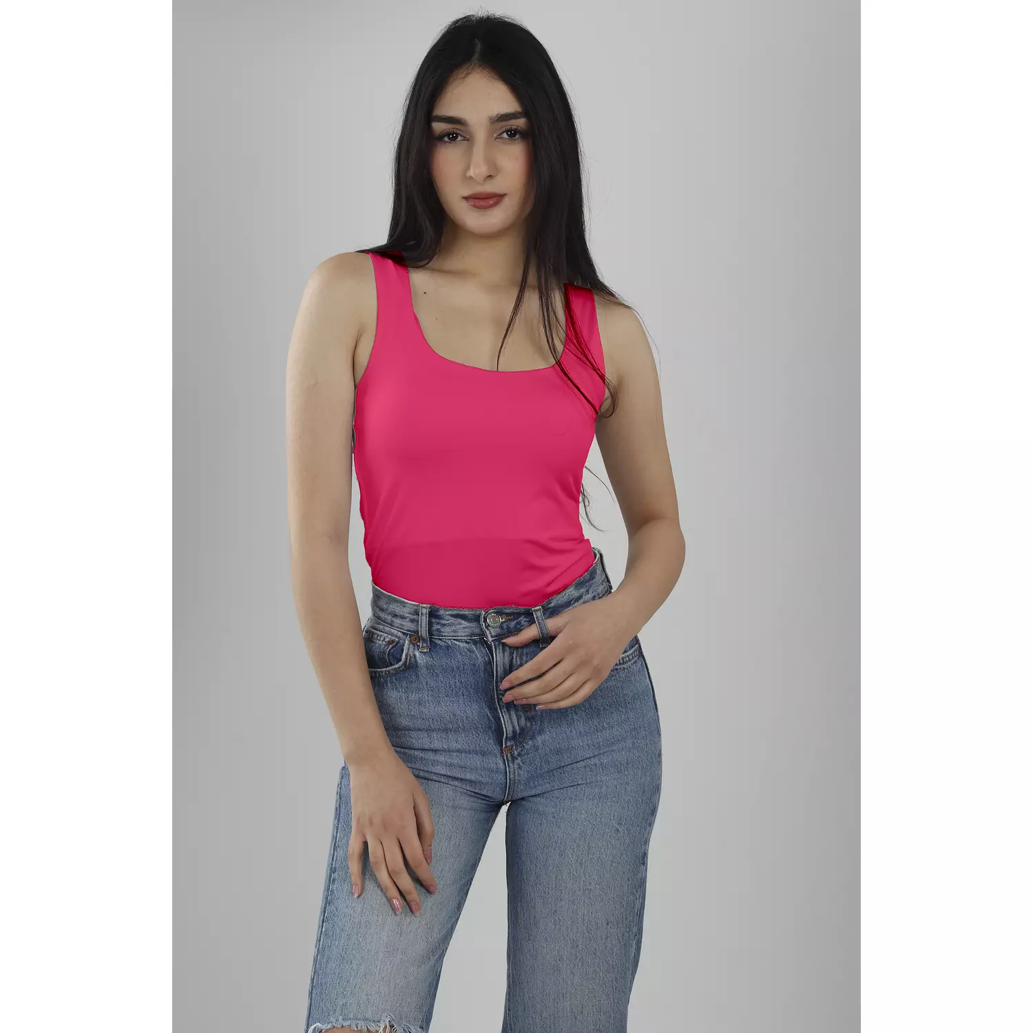 NEW-tank top double layered (70% cotton /30% polyester) 24