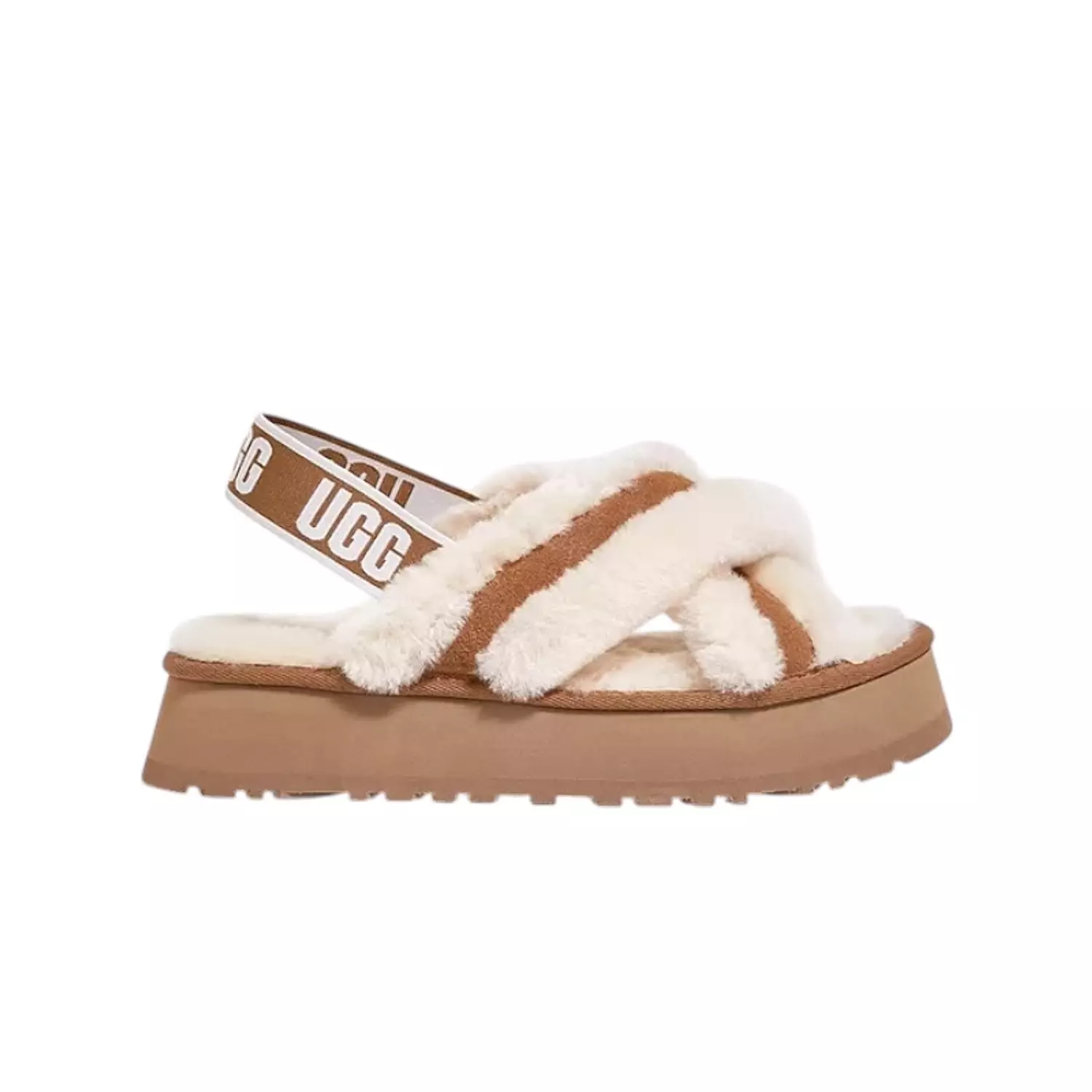 UGG Disco Cross Chesnut Slippers image