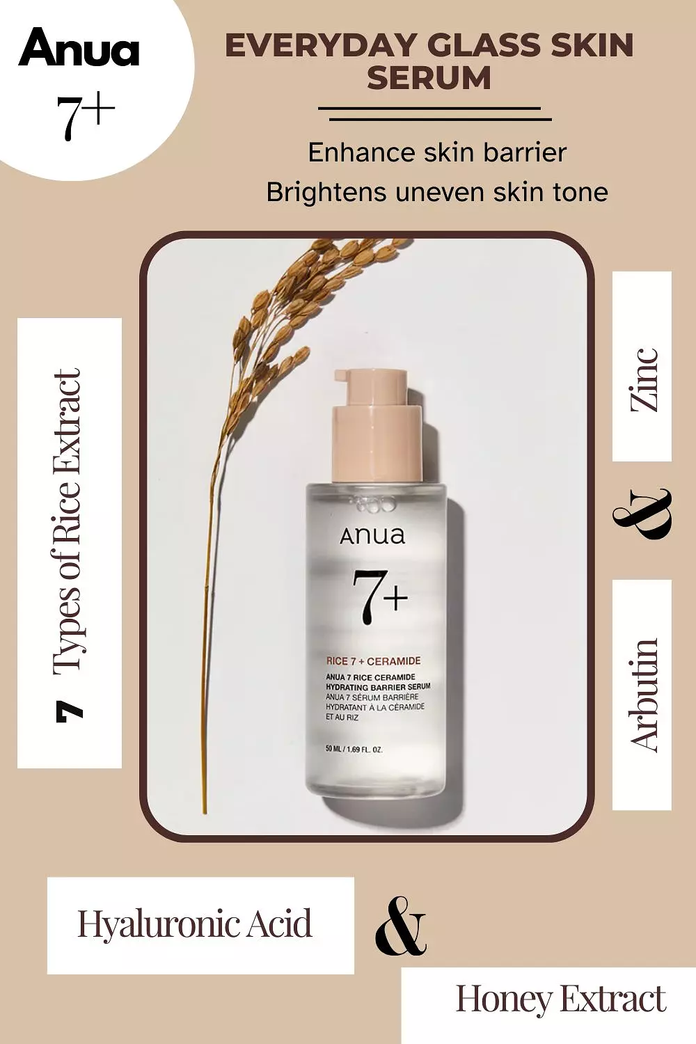ANUA RICE 7 CERAMIDE HYDRATING BARRIER SERUM 5