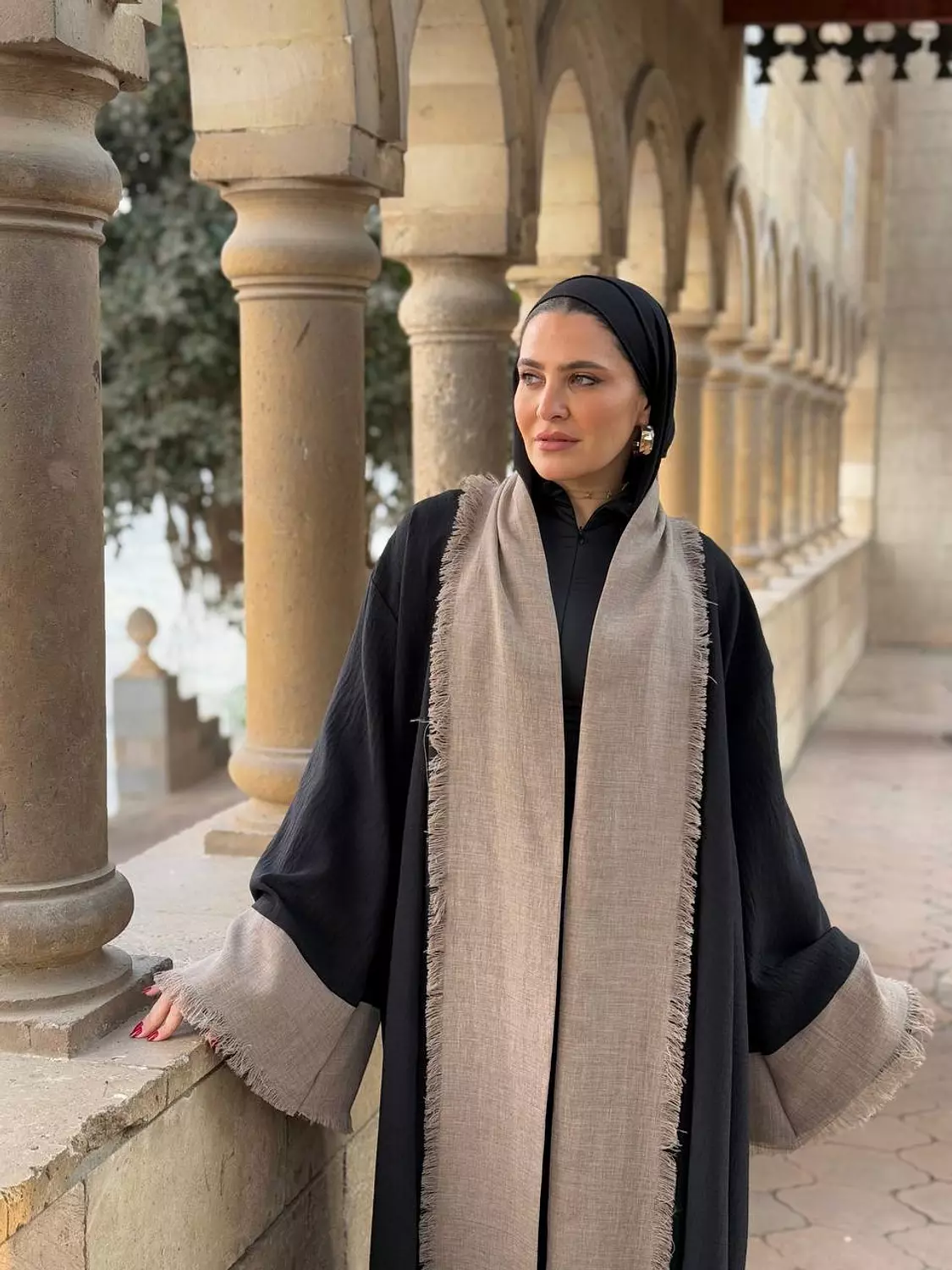 Basic Black Kaftan  3