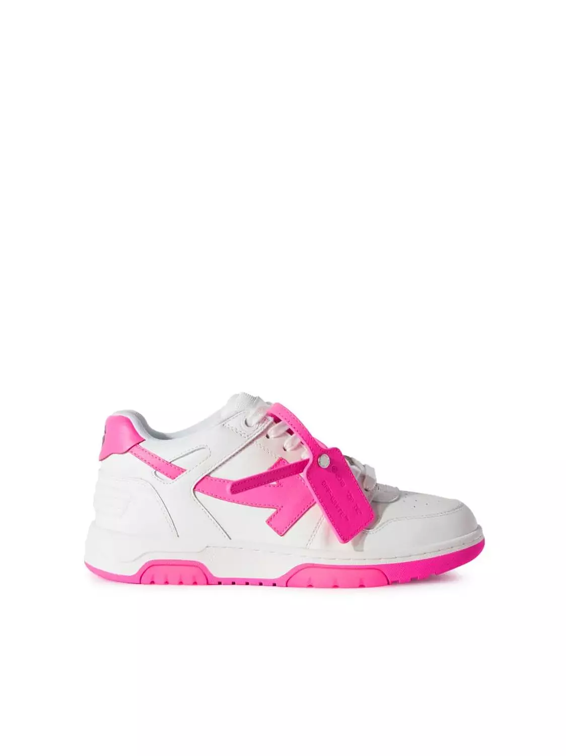 Off-White White & Pink Out Of Office Sneakers 1