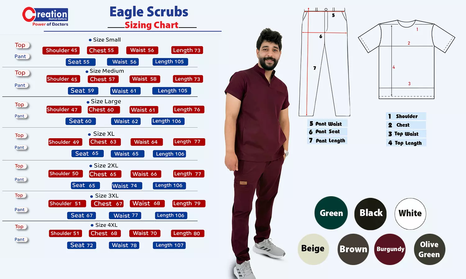 Eagle Unisex Scrubs 7