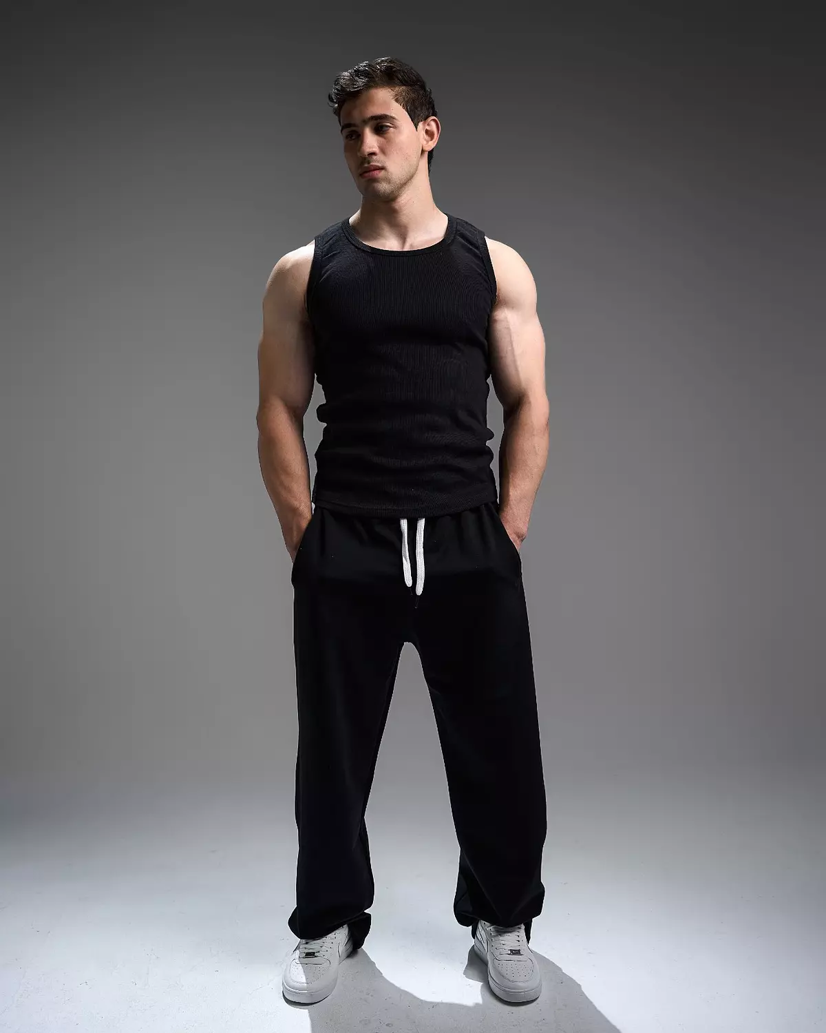 RIBBED TANKS - black 18