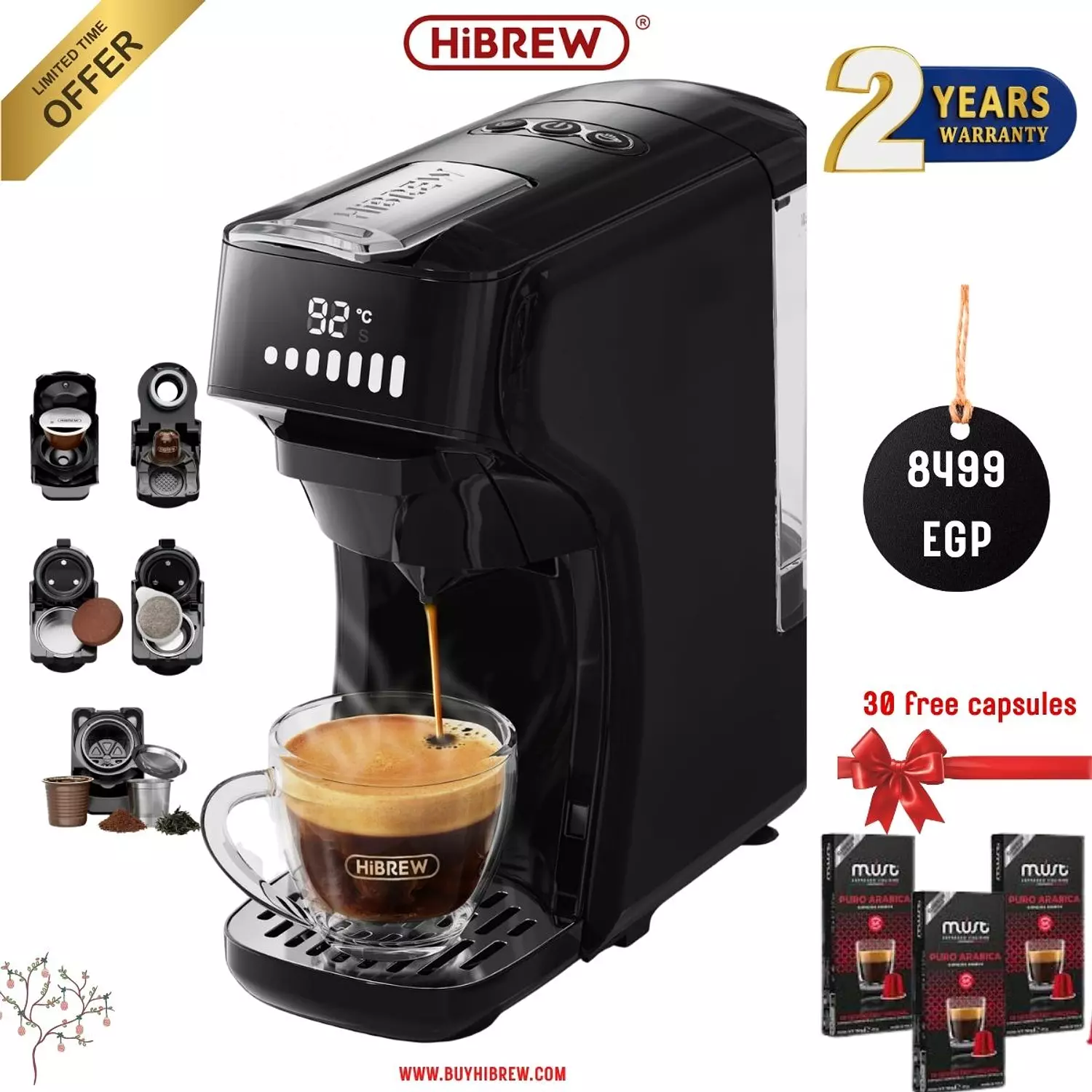 HiBREW 6in1 Capsule Coffee Machine Hot/Cold H1B image