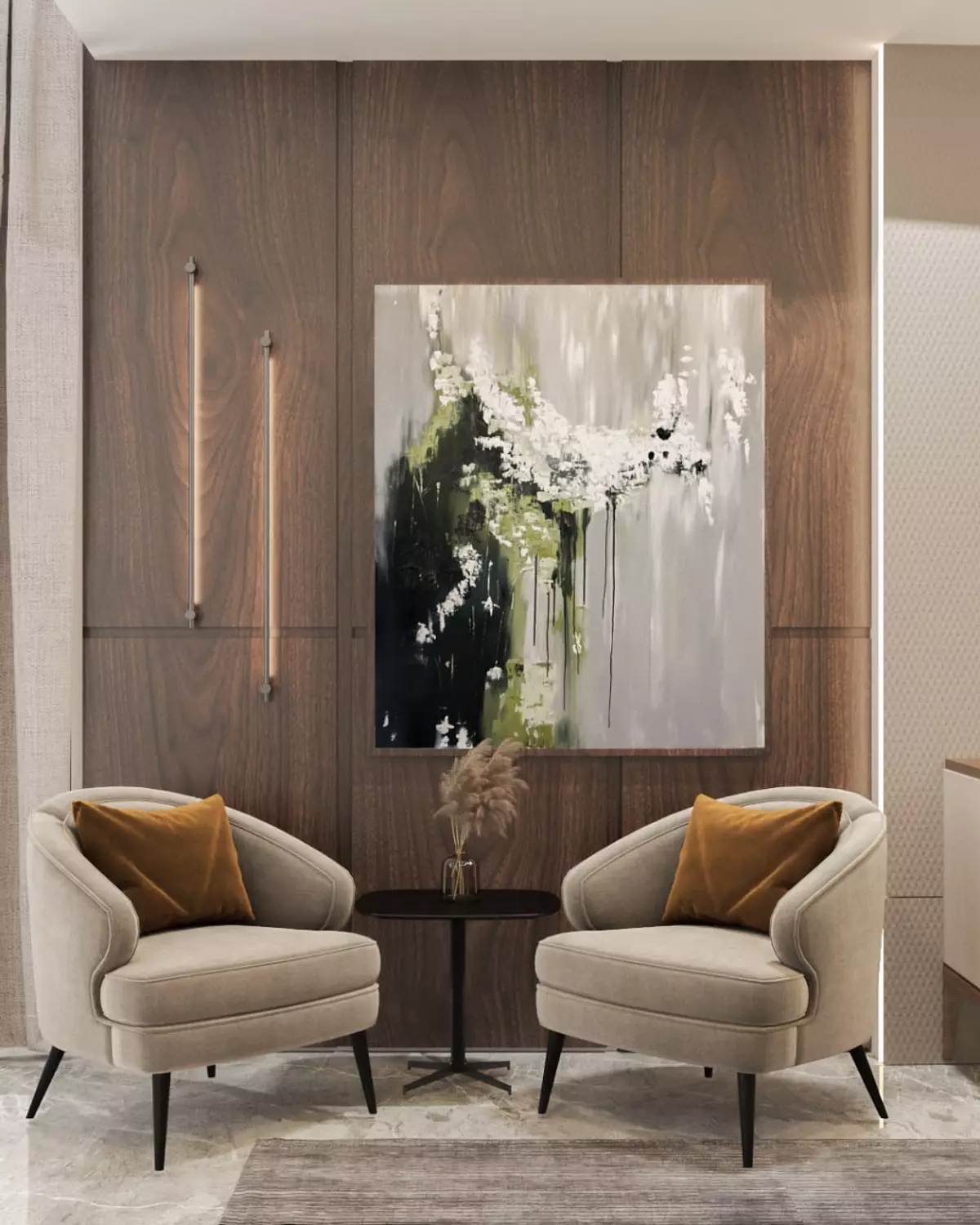 Royal Meadows - Acrylic on Canvas - 130*110 - Without Frame - Ready for immediate purchase image