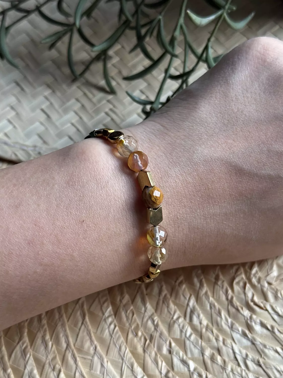 Hematite / Agate Brown Bracelet ( Stock ) 3