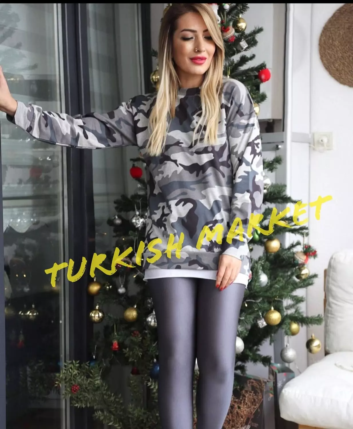 Plus Size Metallic leggings 2