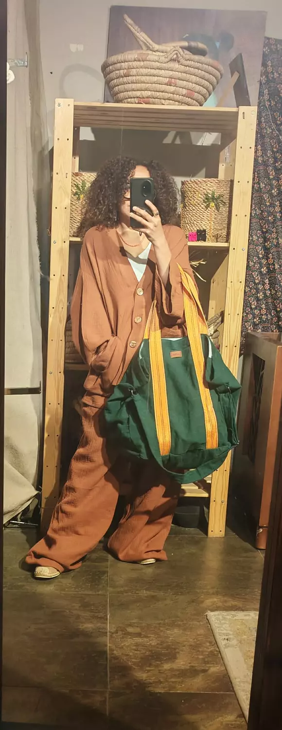 Boho Rust brown oversized suit 4