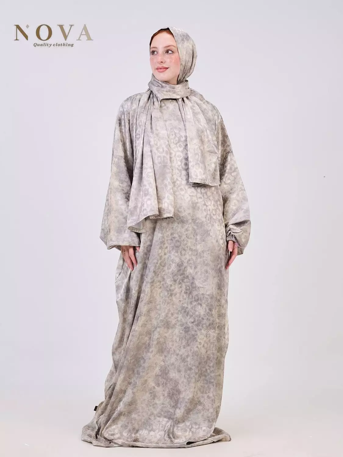 Greige Printed Jacquard  image