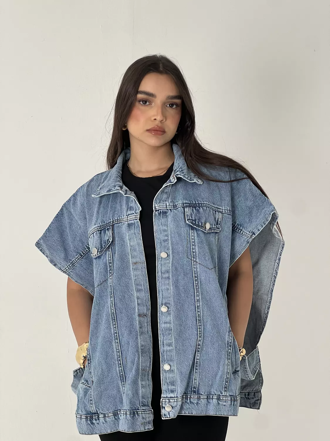 Denim vest light blue 6
