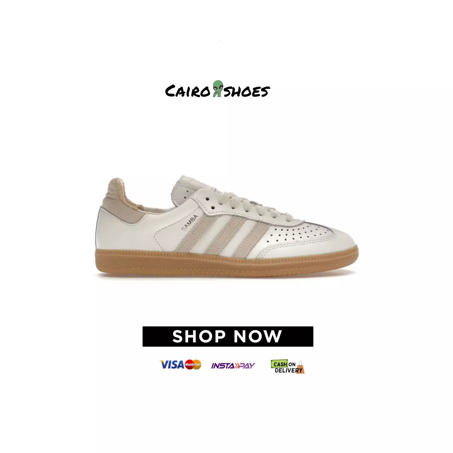 Adidas Samba OG - Core White Magic Beige  image