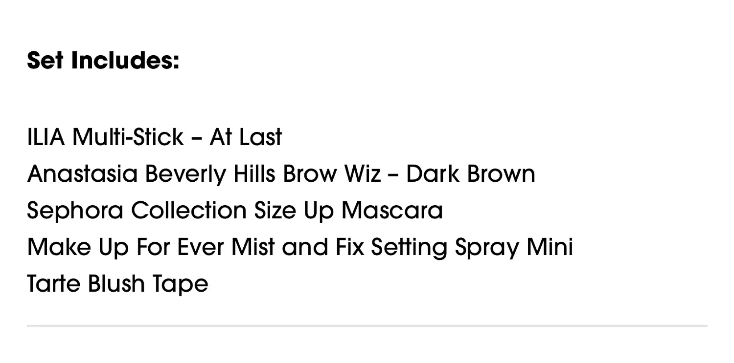 Sephora Favorites – Social Favs Set 2