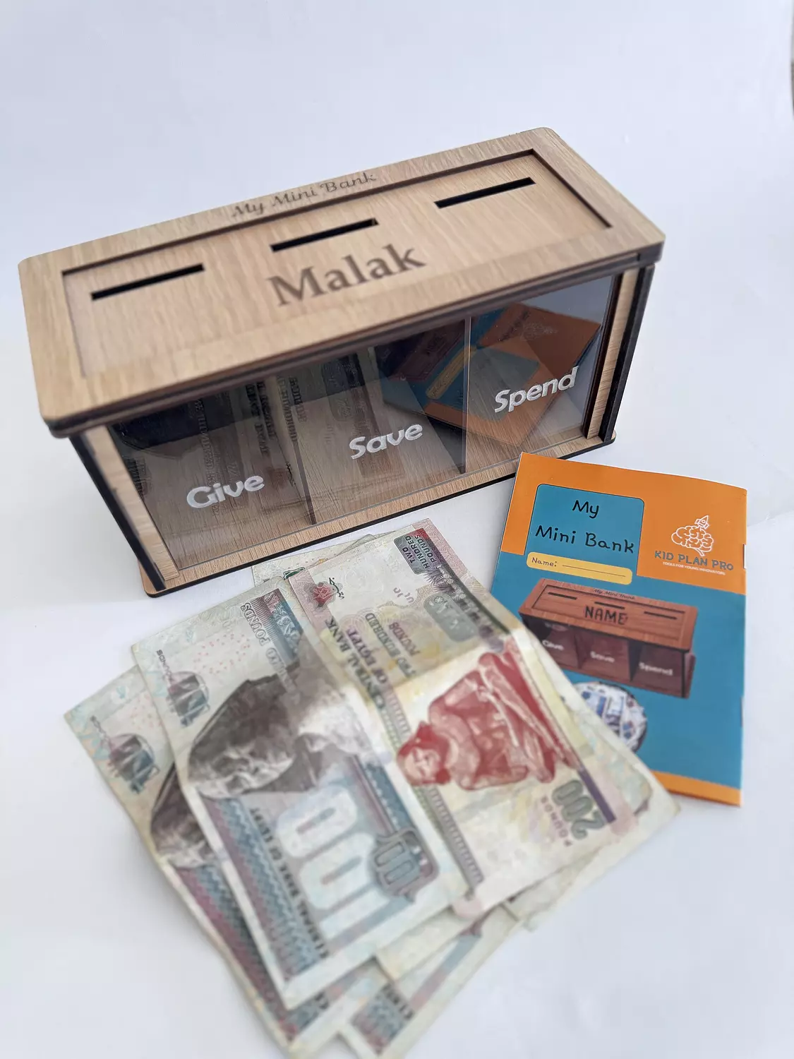 Mini Bank in English (Give - Save - Spend) image