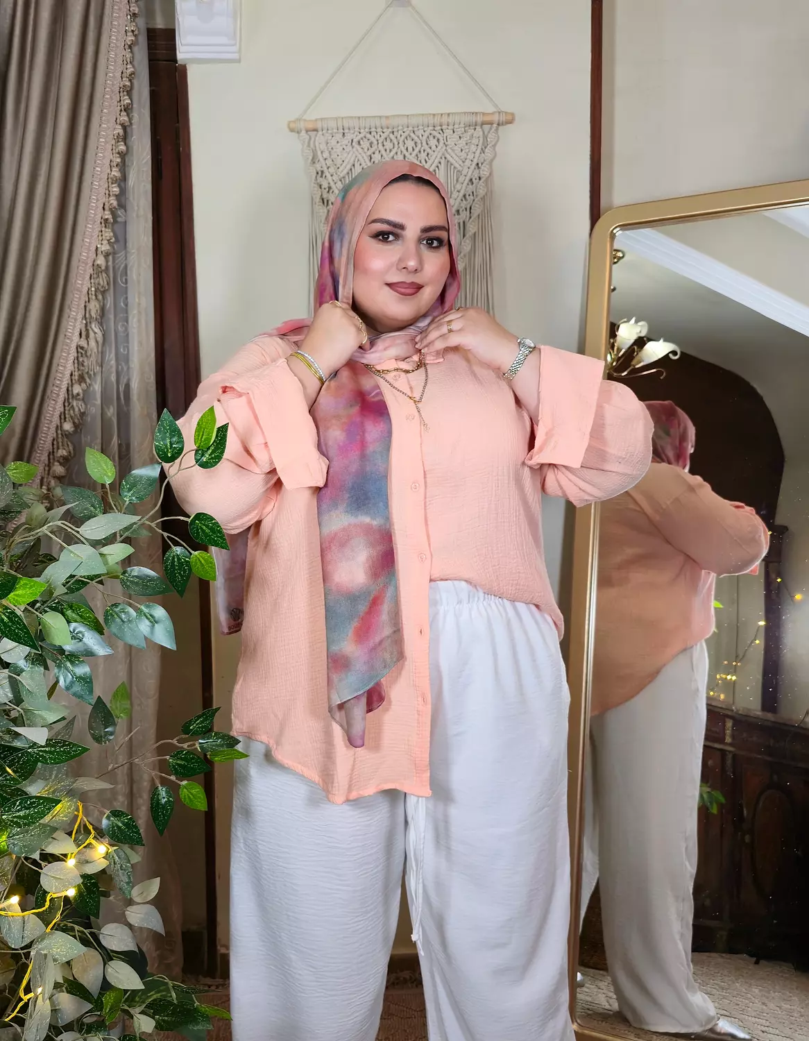 New summer breeze shirt ( peach) image