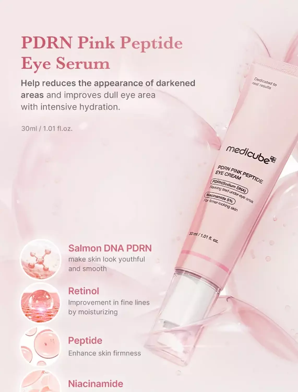 Medicube - PDRN Pink Peptide Eye Cream hover image