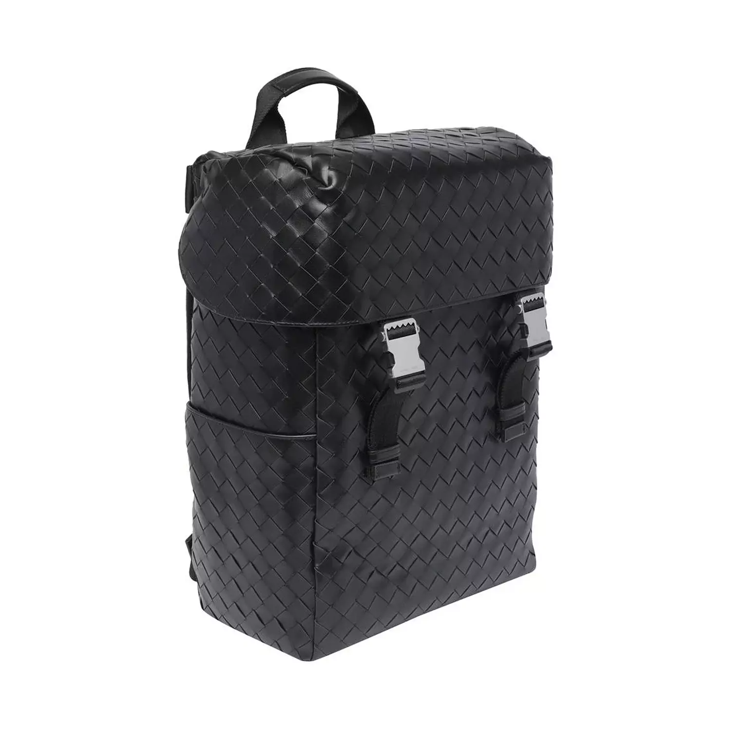 Bottega Veneta Intrecciato Flap Backpack.      2