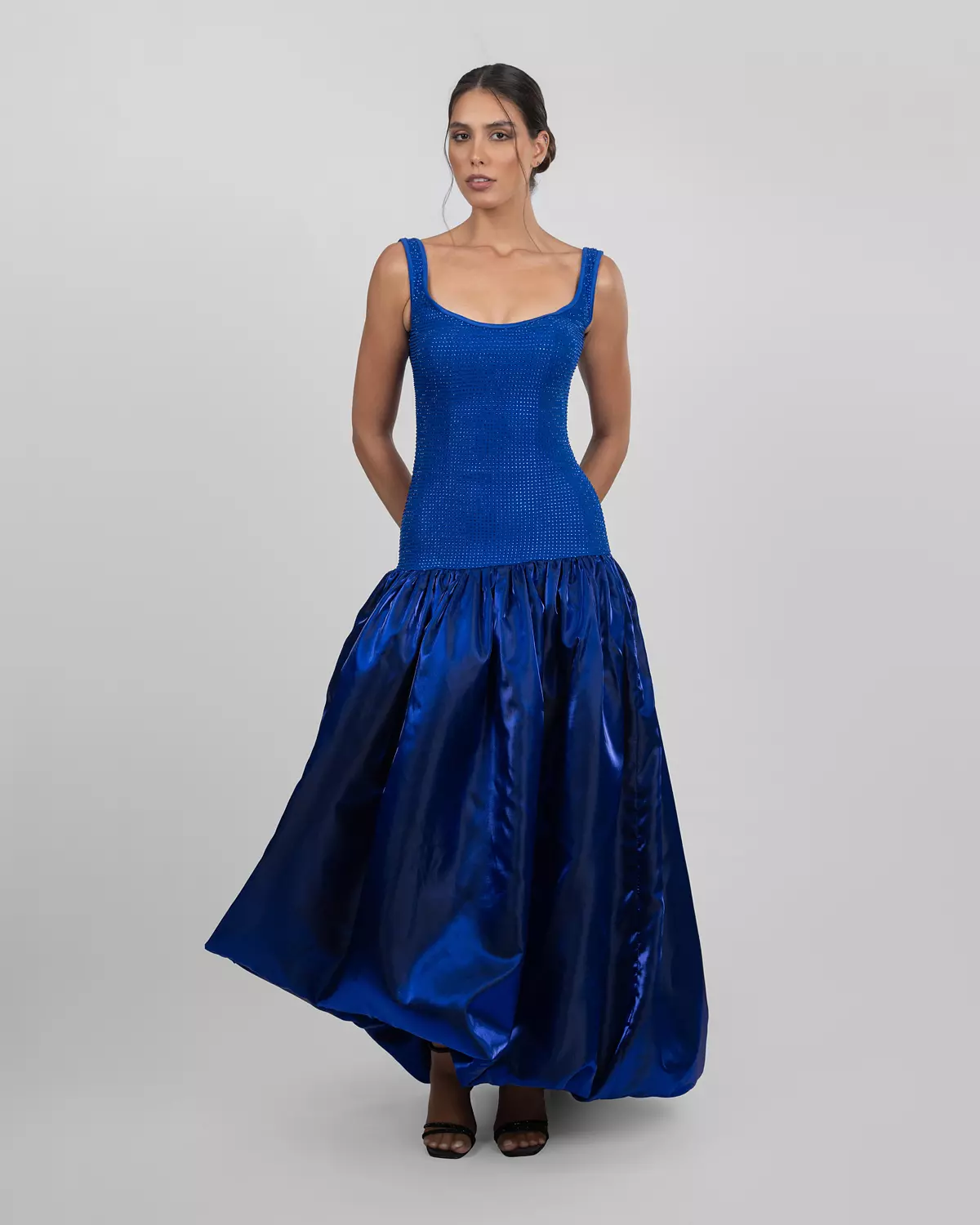 Asymmetric Crystal Bloom Gown 2