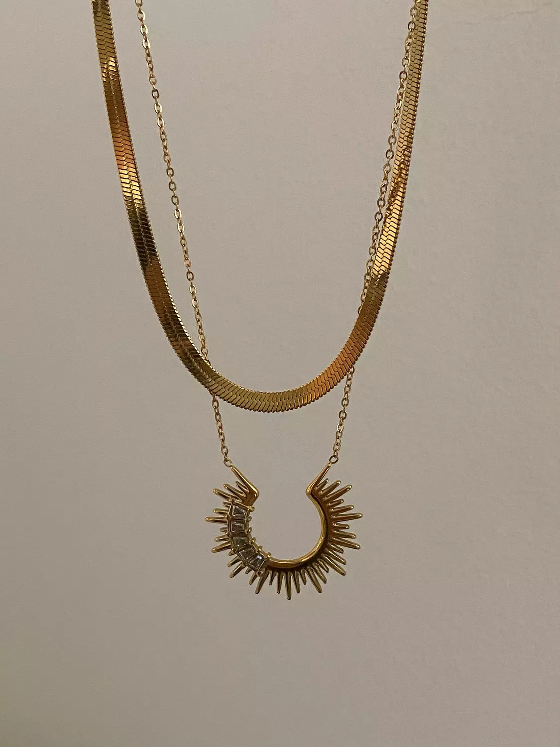 Sun x Studs Necklace  2