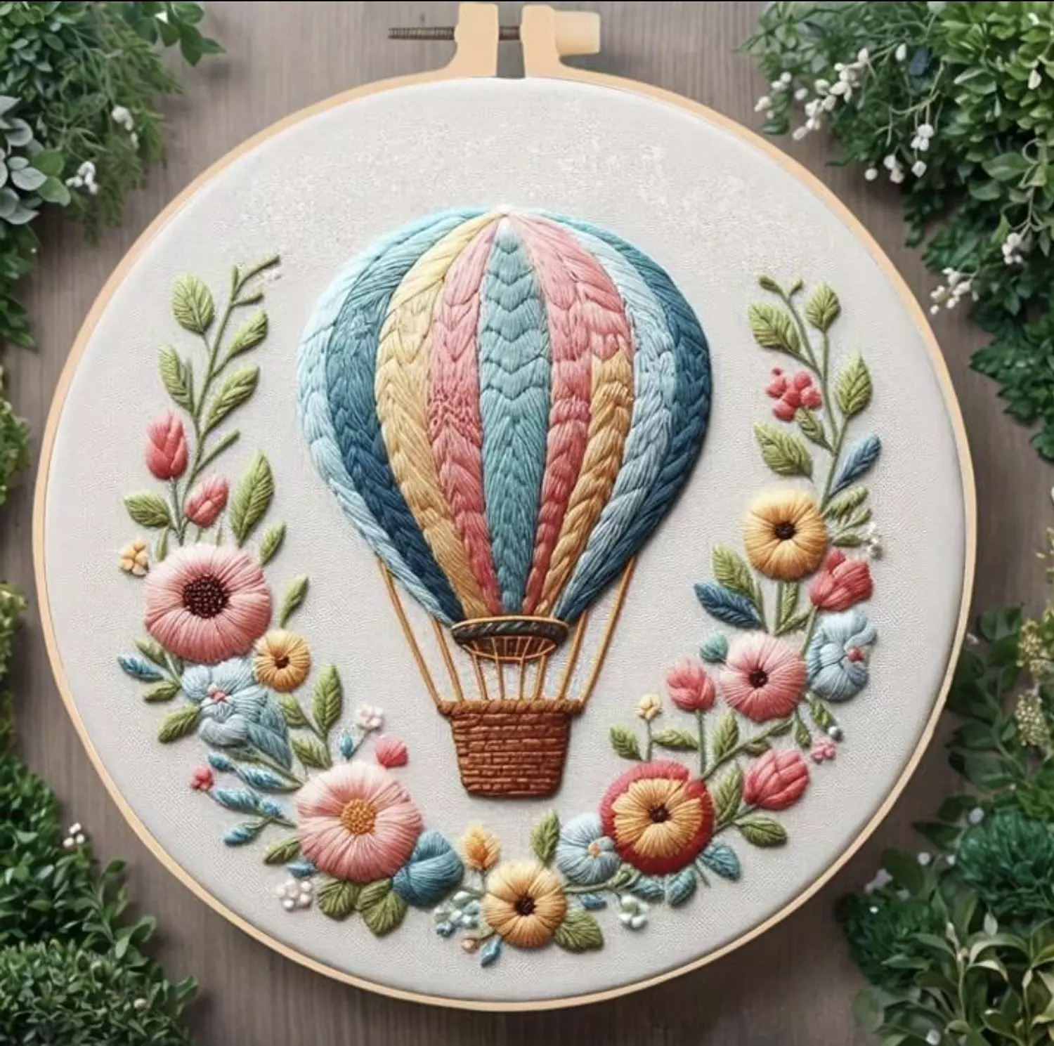 Embroidery- Hot Air Balloon  1