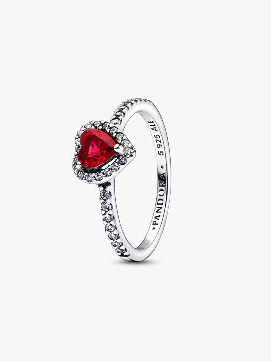 Elevated Red Heart Ring image