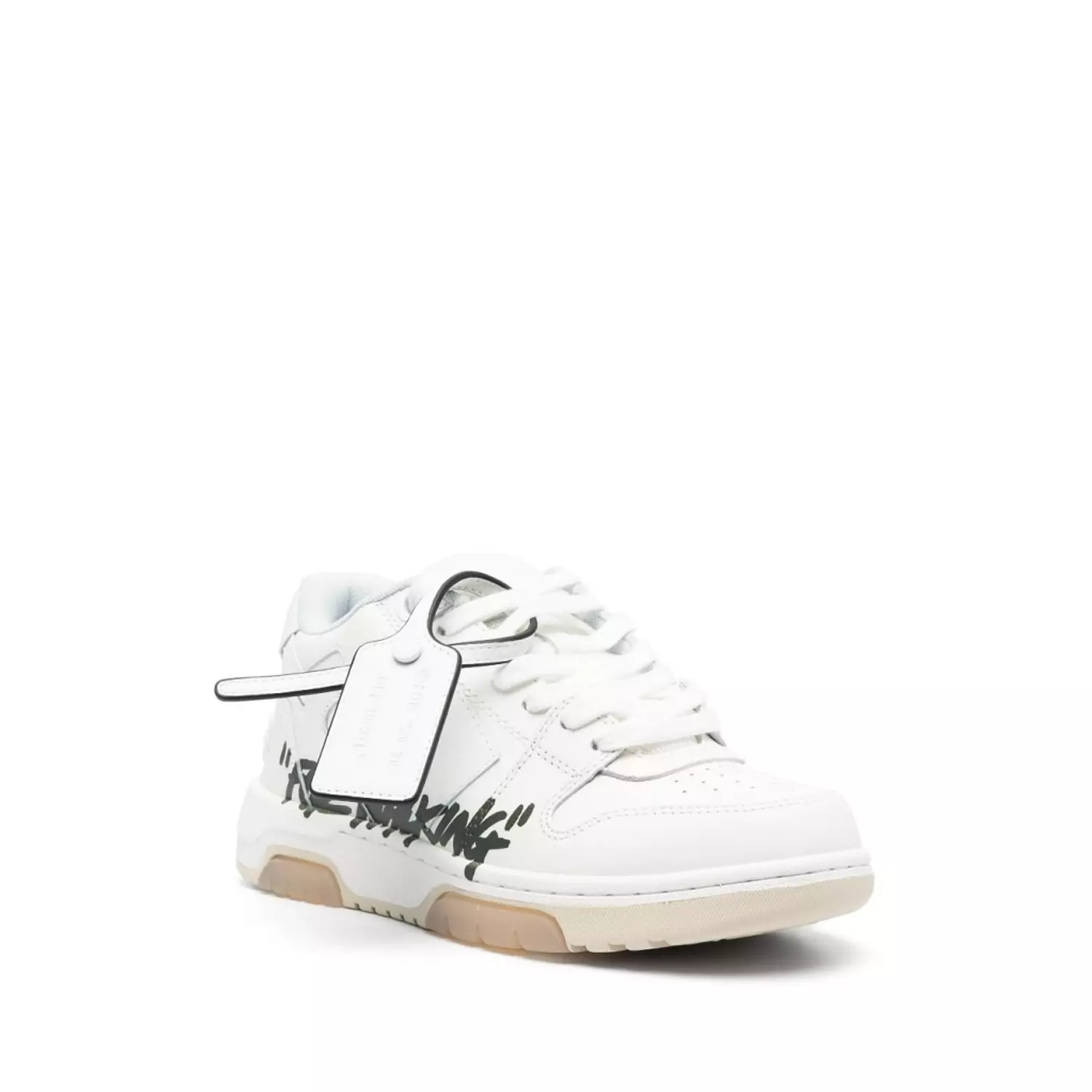 OFF-WHITE Out Of Office OOO Low Tops For Walking White Black hover image