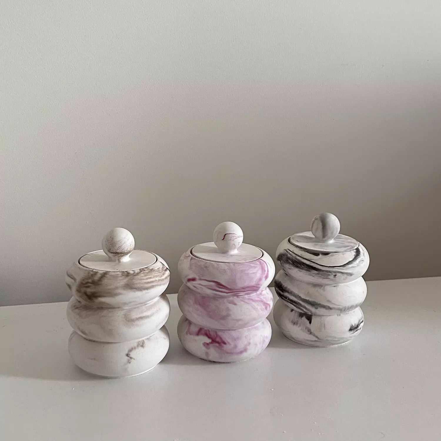 Donut Marbled Candle image