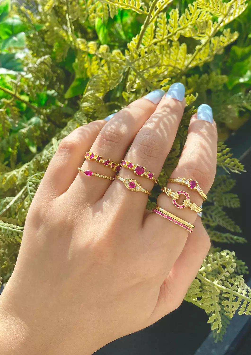 Pink tiny rings image