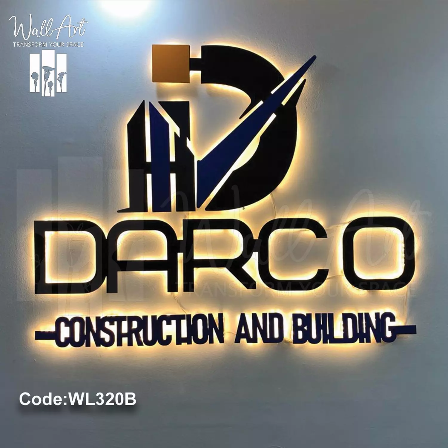 WL320-Wooden Lighted Logo  image