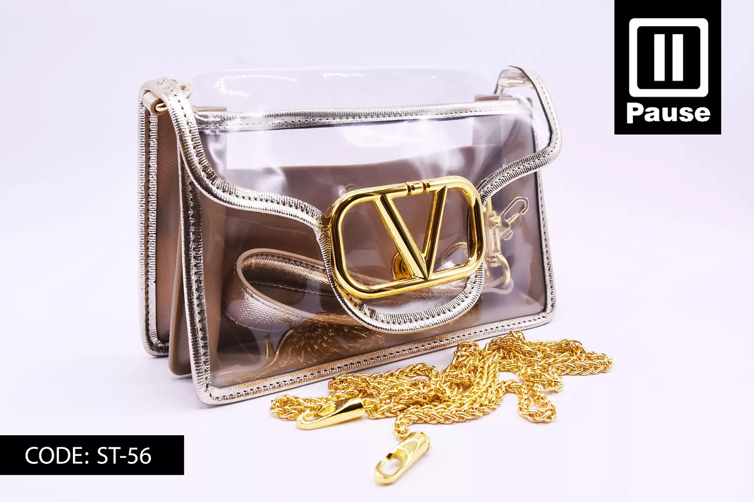 ST-56 TRANSPARENT VALENTINO BAG  2