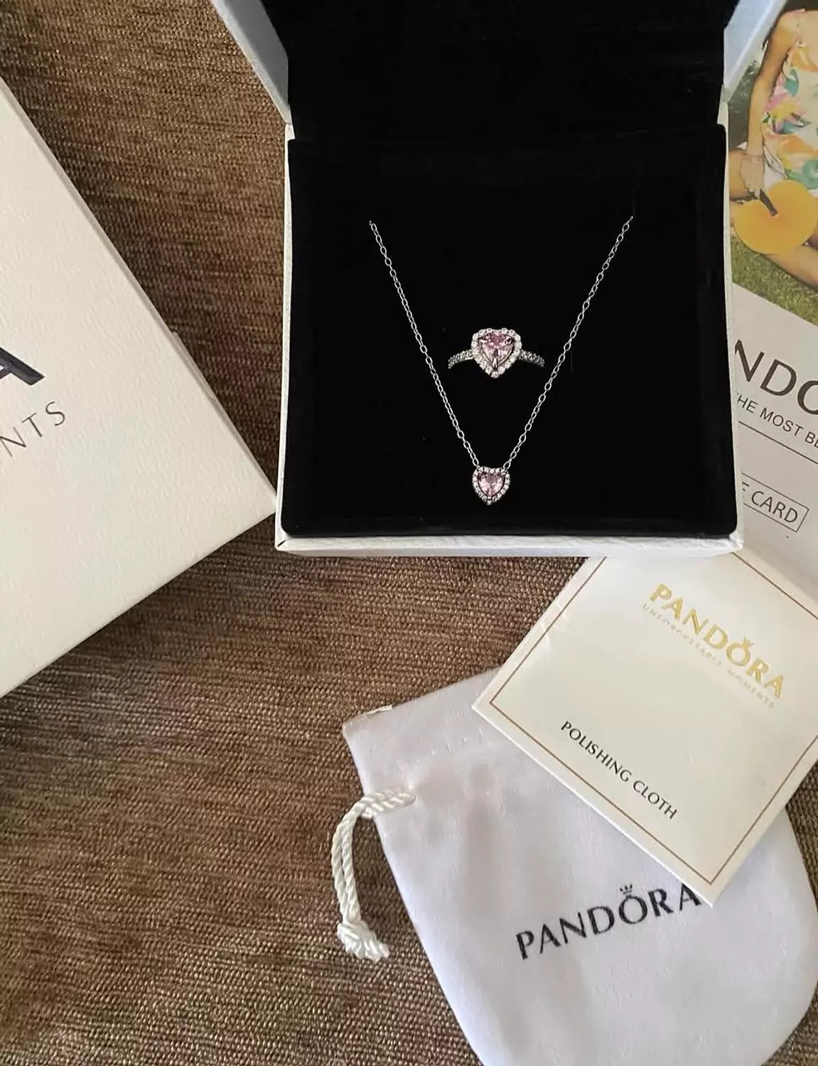 PANDORA SET NECKLACE & RING hover image