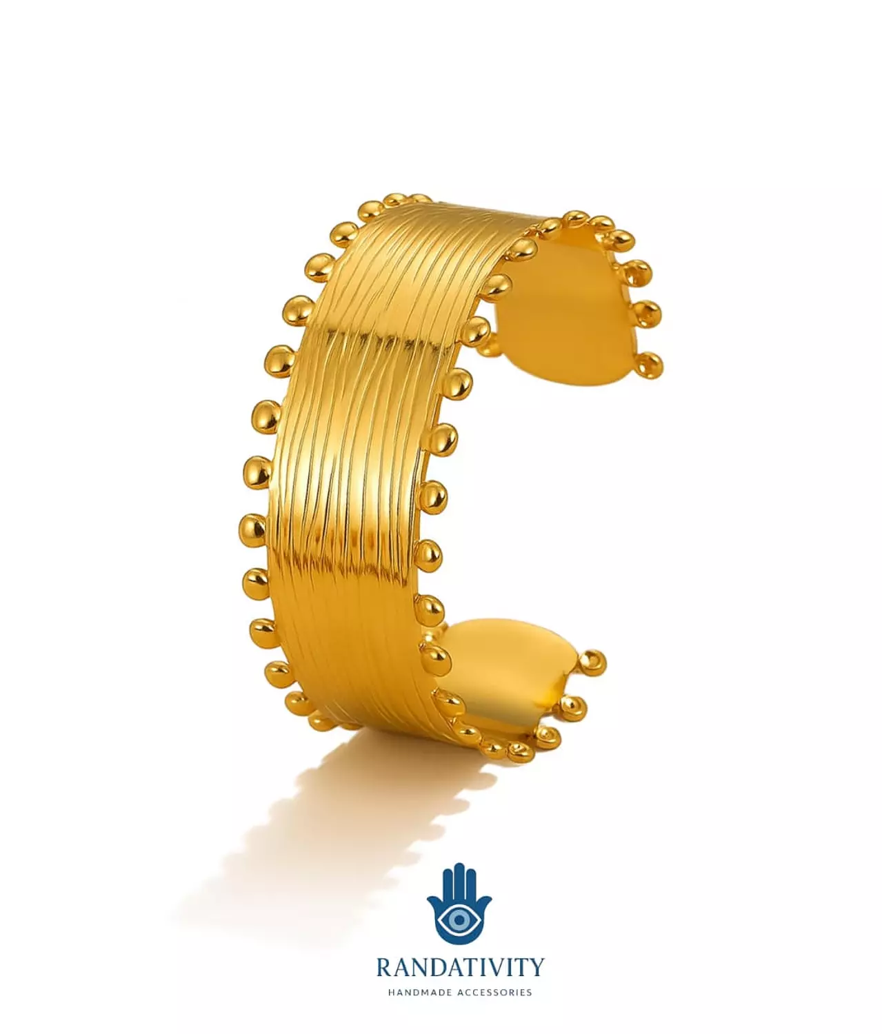 Majestic, lined bead bangle ✨ hover image