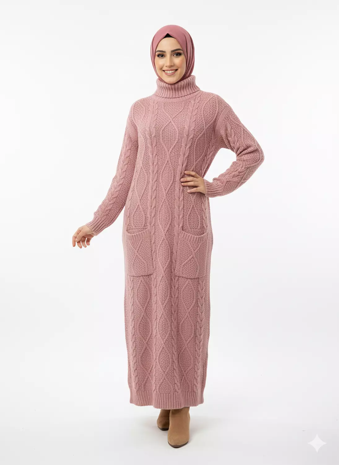 Maxi Knit Dress with Front Pockets 5