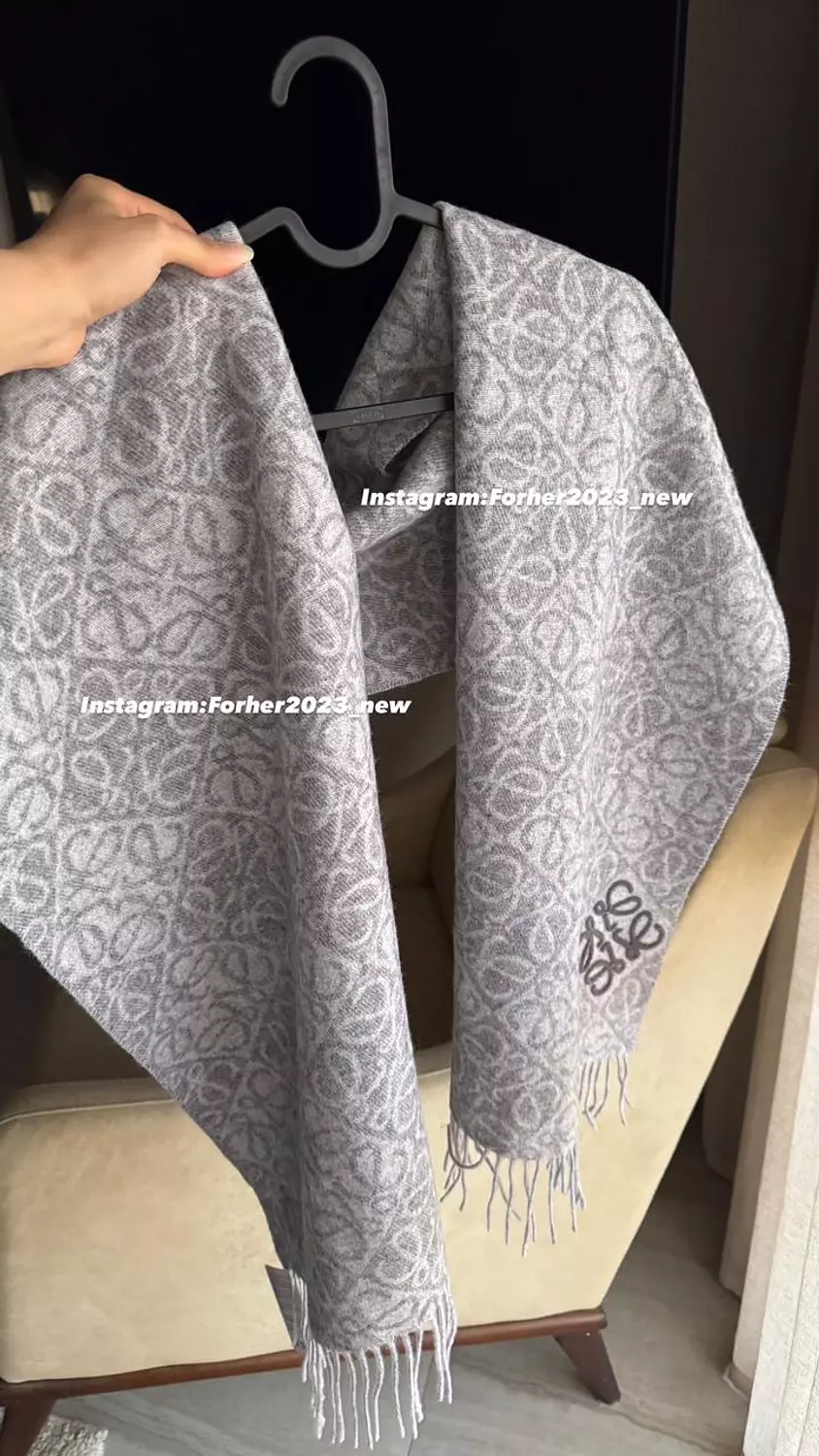 Loewe grey scarf image