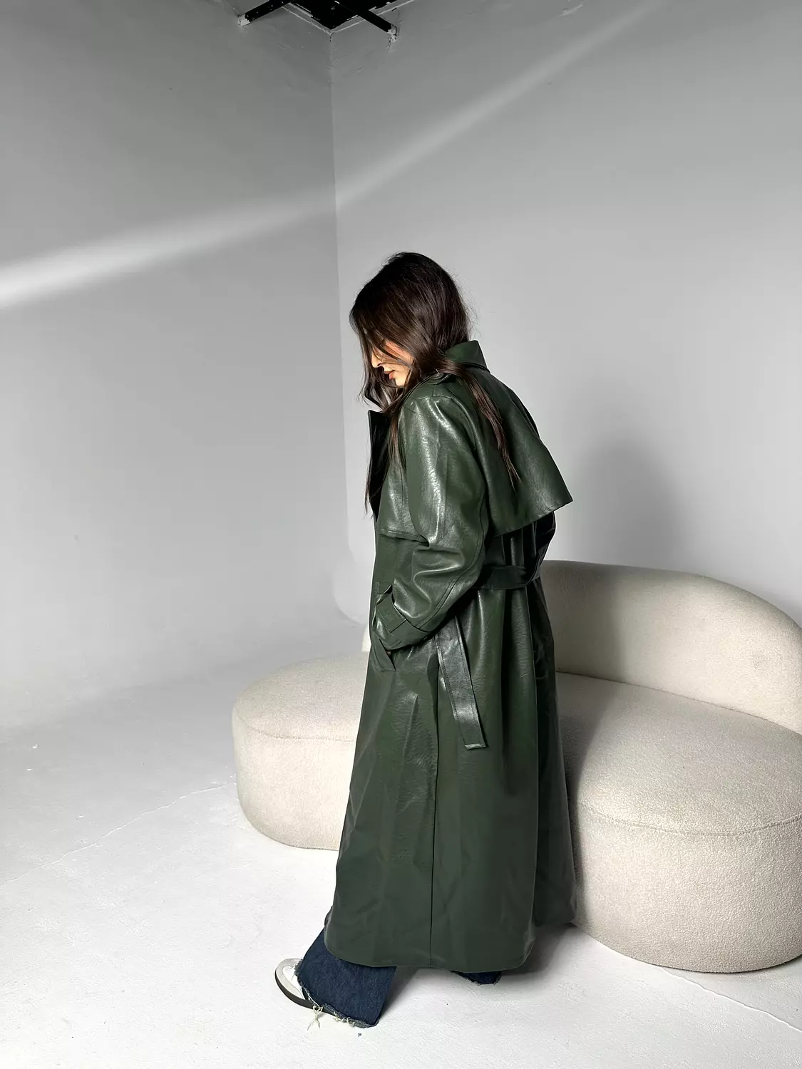 Leather Trench Coat 16